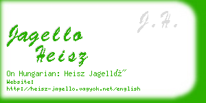 jagello heisz business card
